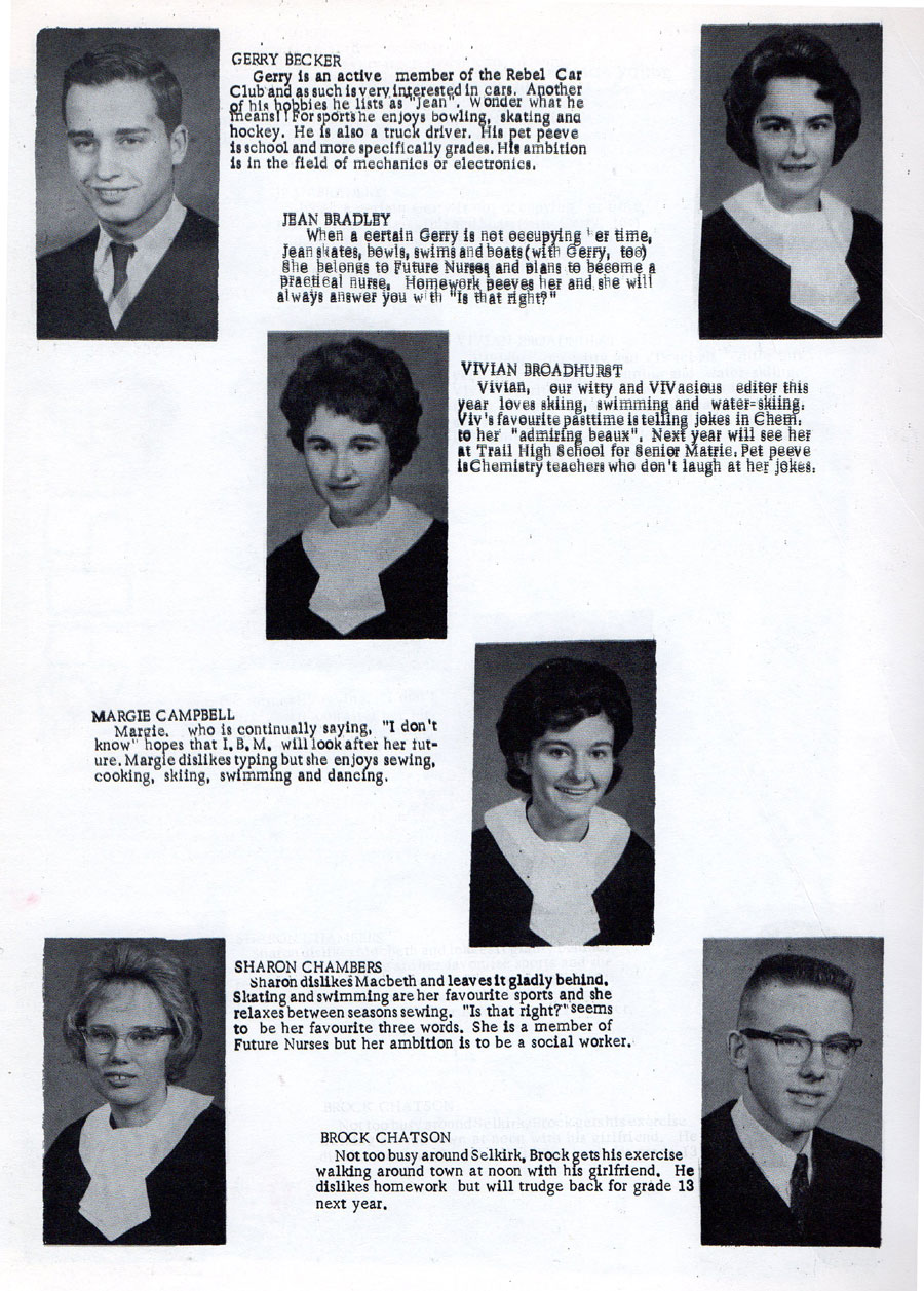 Yearbook Page 2 B - C