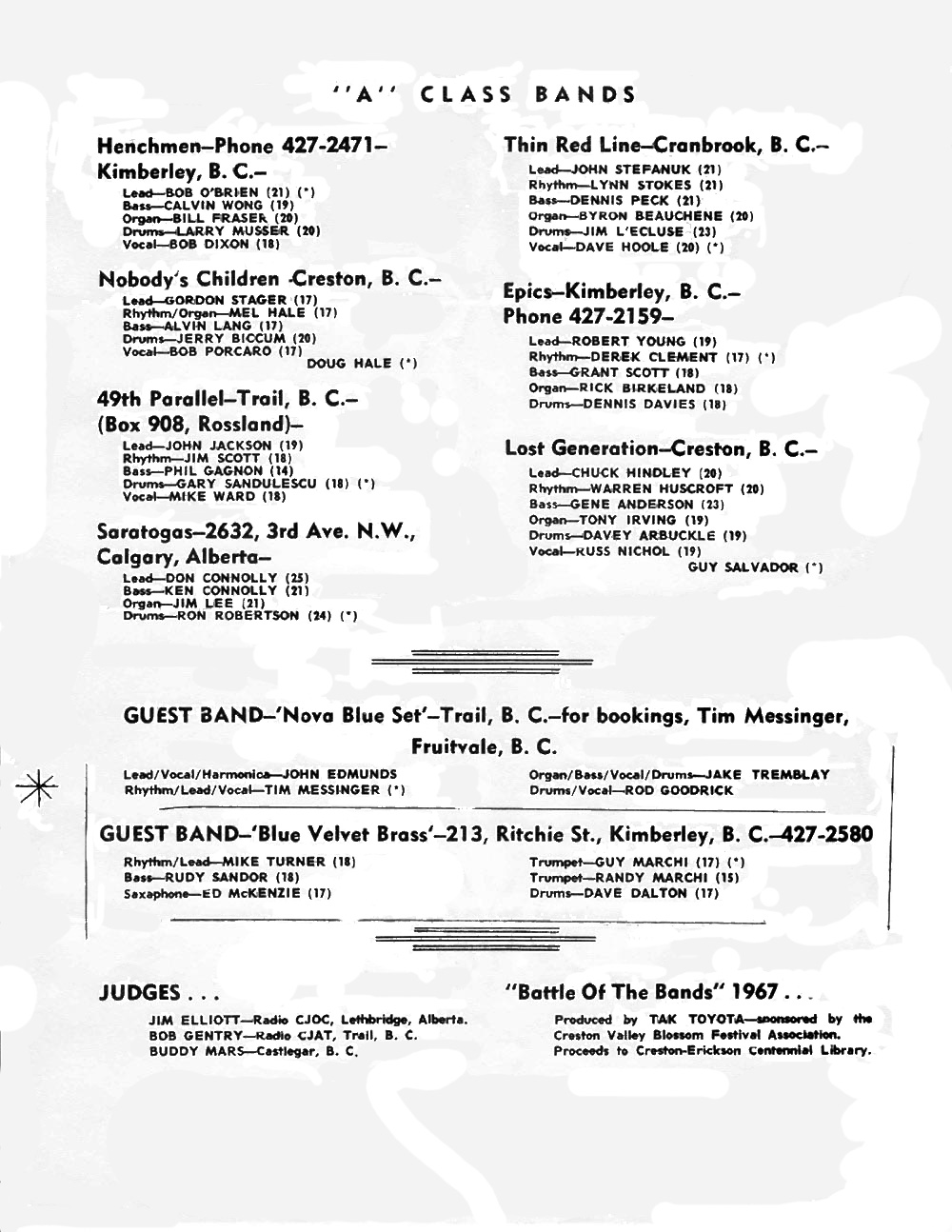 Creston Battle - A bands