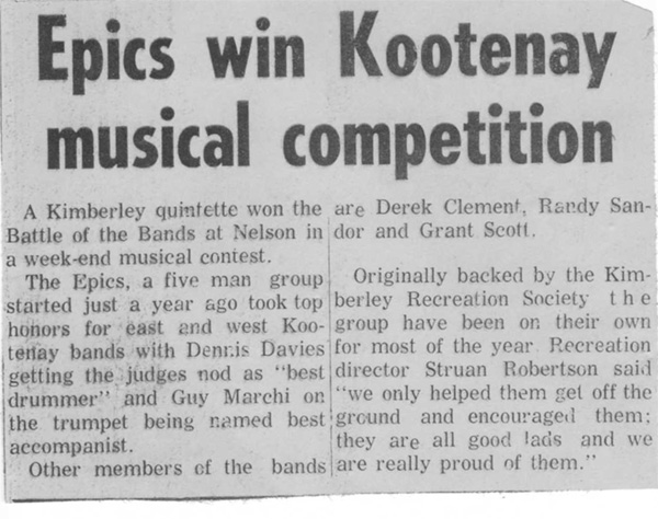 Epics at Battle of Bands - Nelson