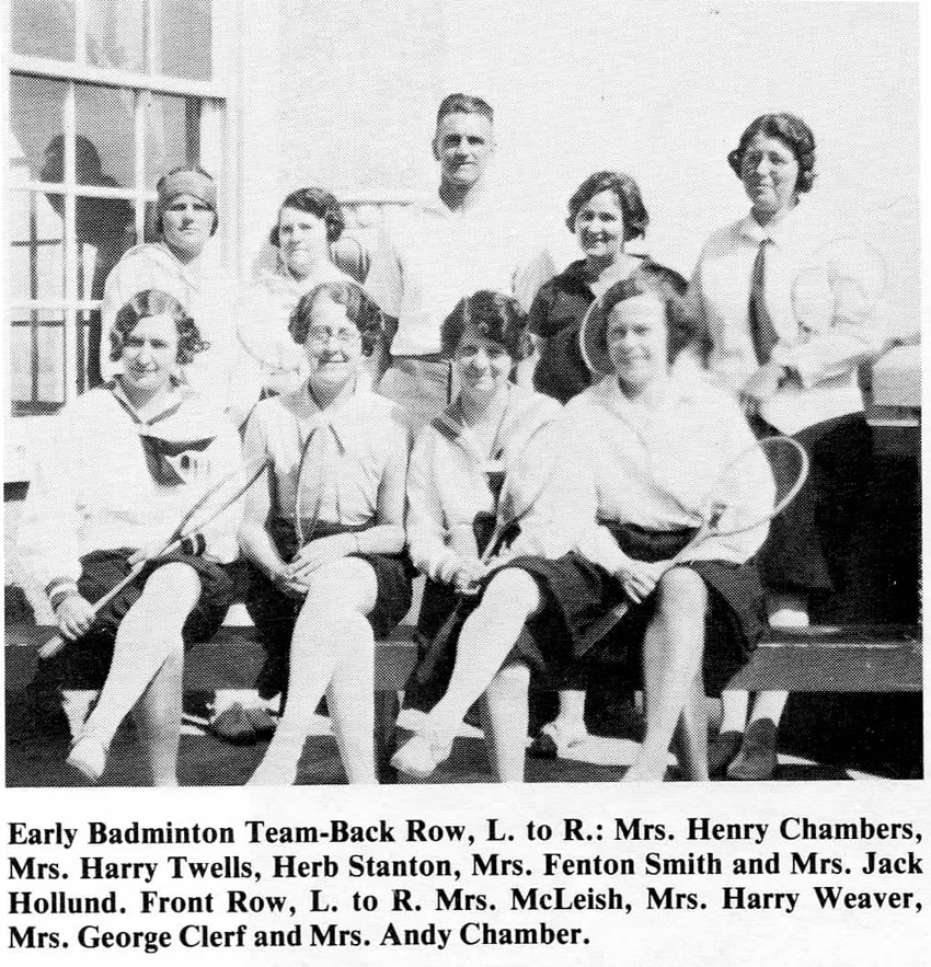 Early Badminton Team