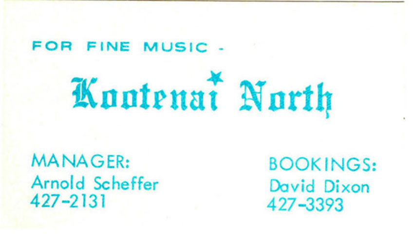Kootenai North Business Card