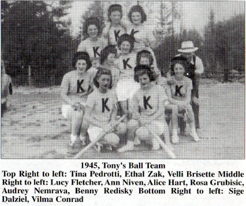 1945, Tony's Ball Team