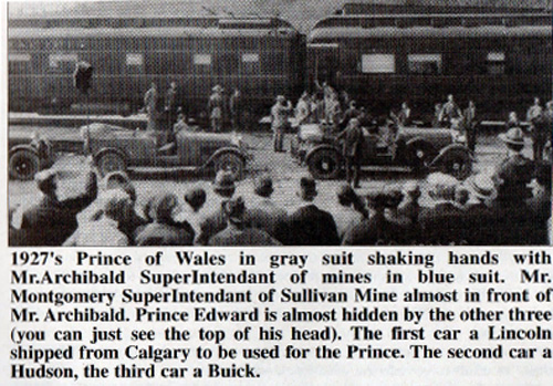 Prince of wales and Royal Party