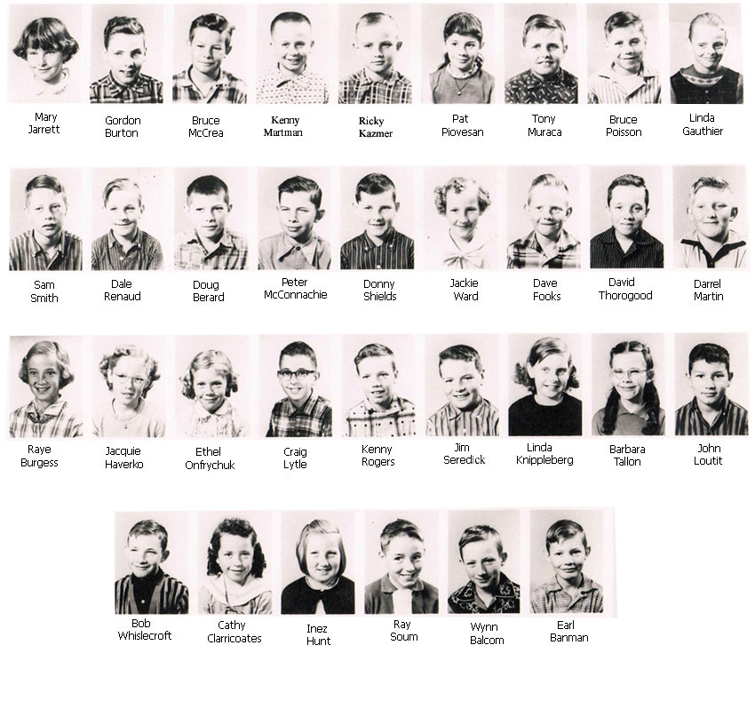 Grade 4 class with names
